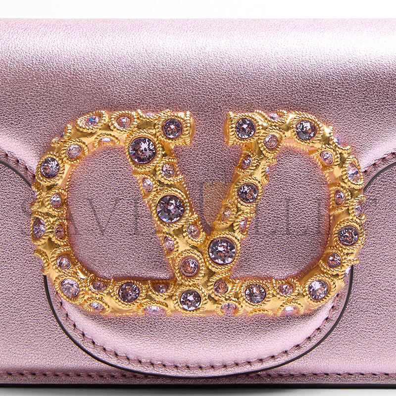 Va1e*ntin0 locÒ small laminated calfskin bag wb0k53lnkr5h (19*10.5*5cm)